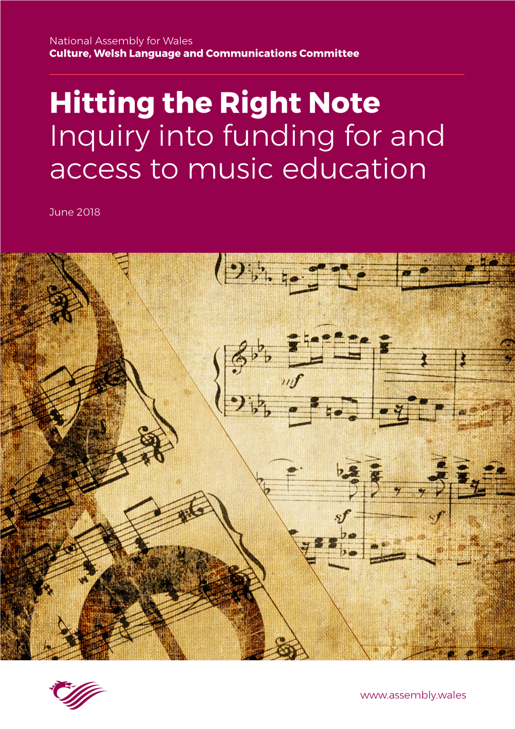 Hitting the Right Note Inquiry Into Funding for and Access to Music Education