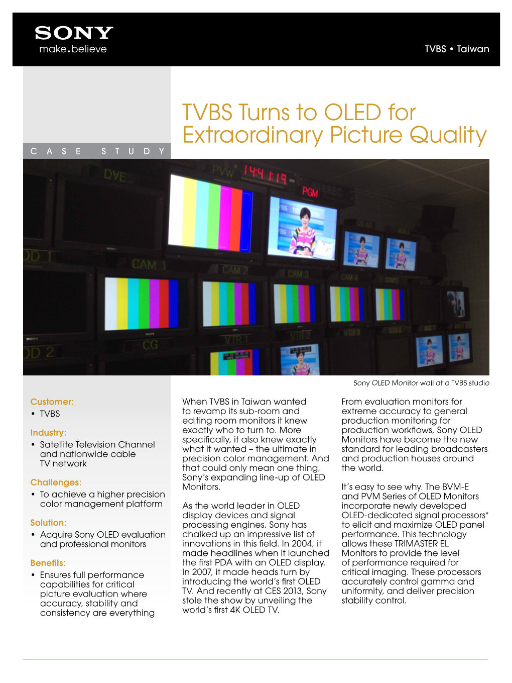 TVBS Turns to OLED for Extraordinary Picture Quality CASE STUDY