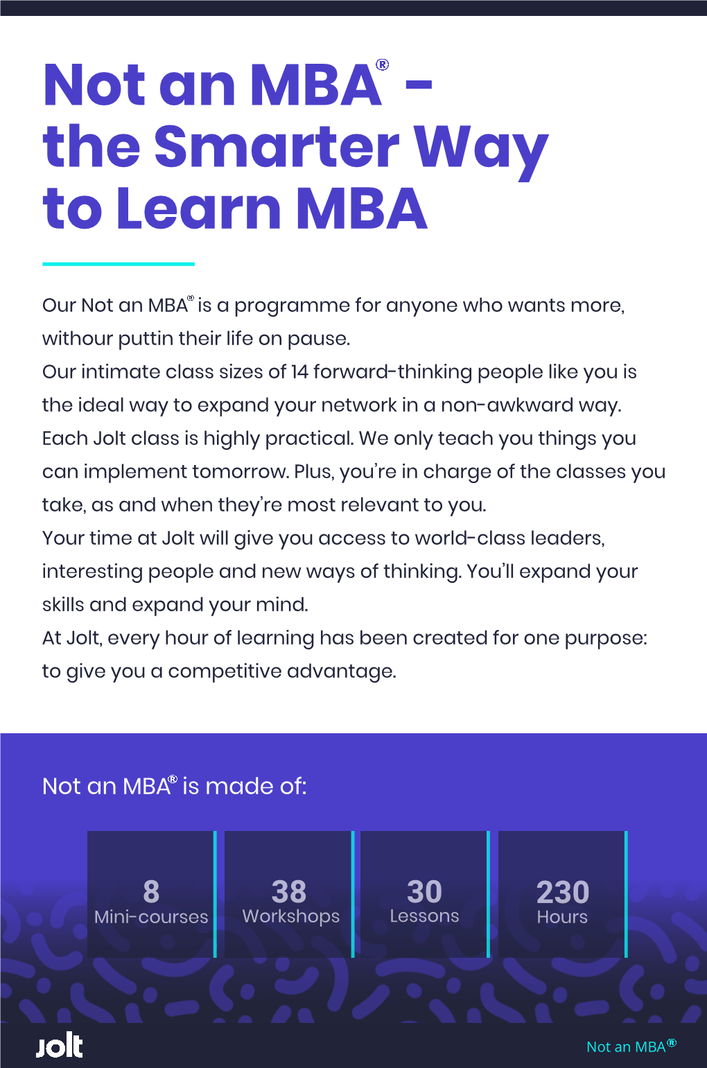Not an MBA - the Smarter Way to Learn MBA