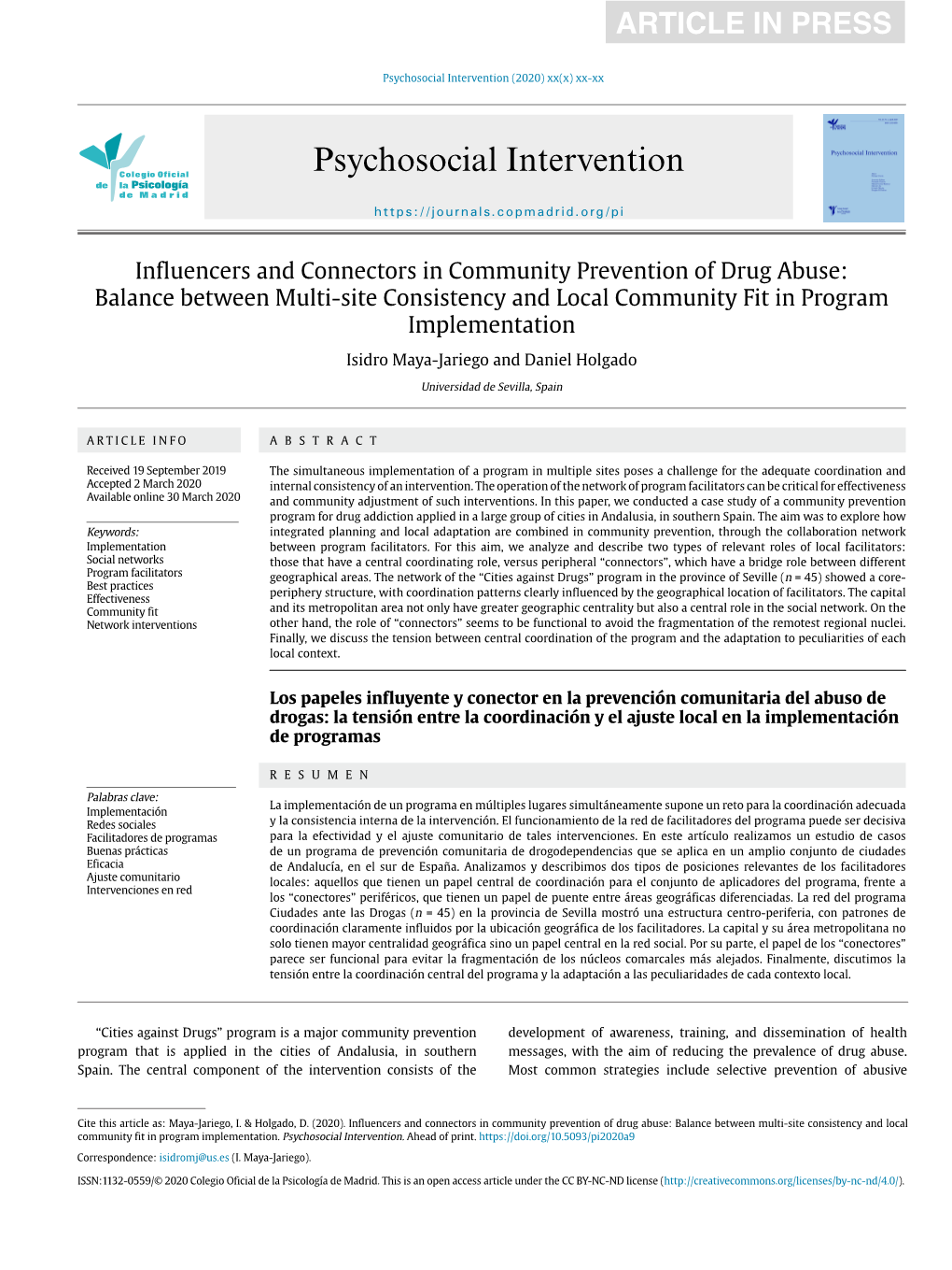 Influencers and Connectors in Community Prevention of Drug Abuse