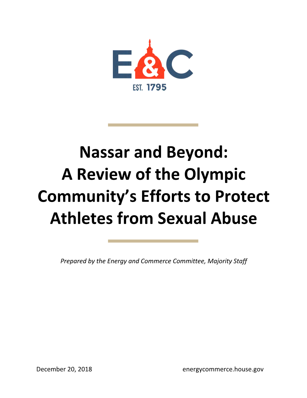 Nassar and Beyond: a Review of the Olympic Community's Efforts to Protect Athletes from Sexual Abuse