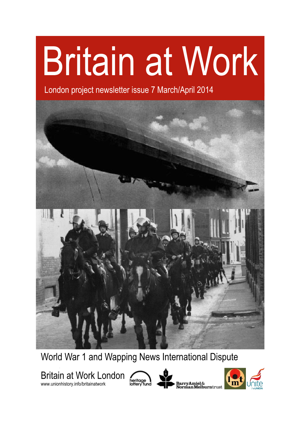 World War 1 and Wapping News International Dispute Britain at Work