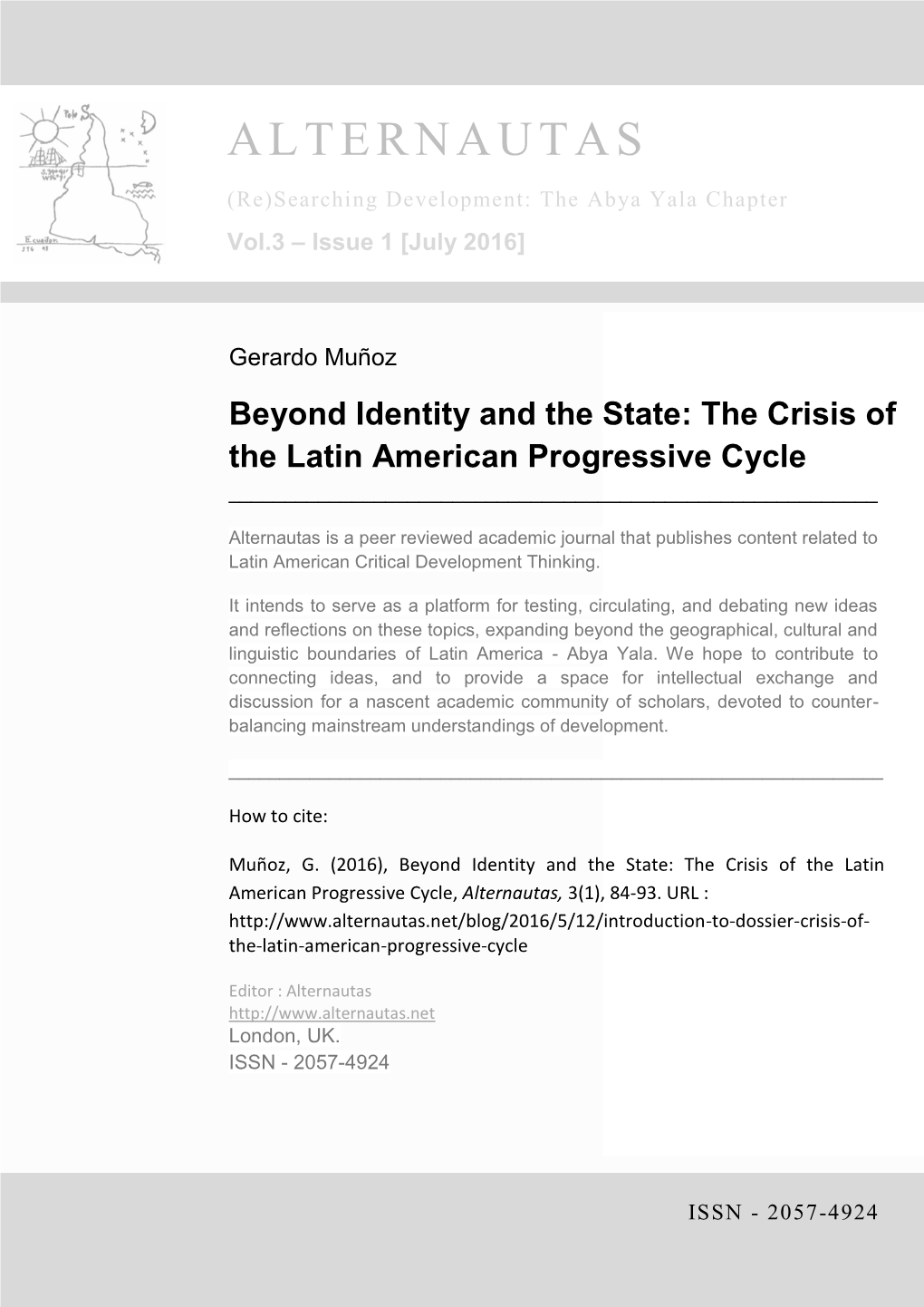 The Crisis of the Latin American Progressive Cycle ______