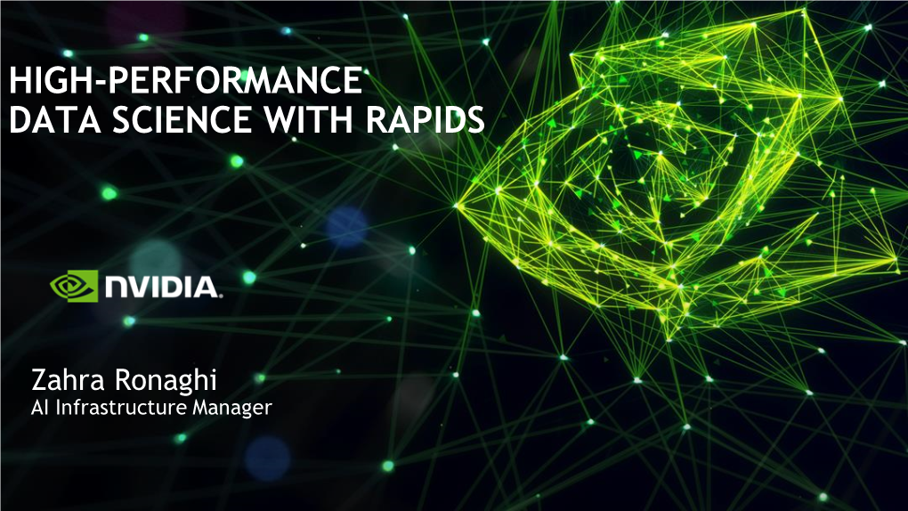 Accelerating Data Science Workflows with RAPIDS