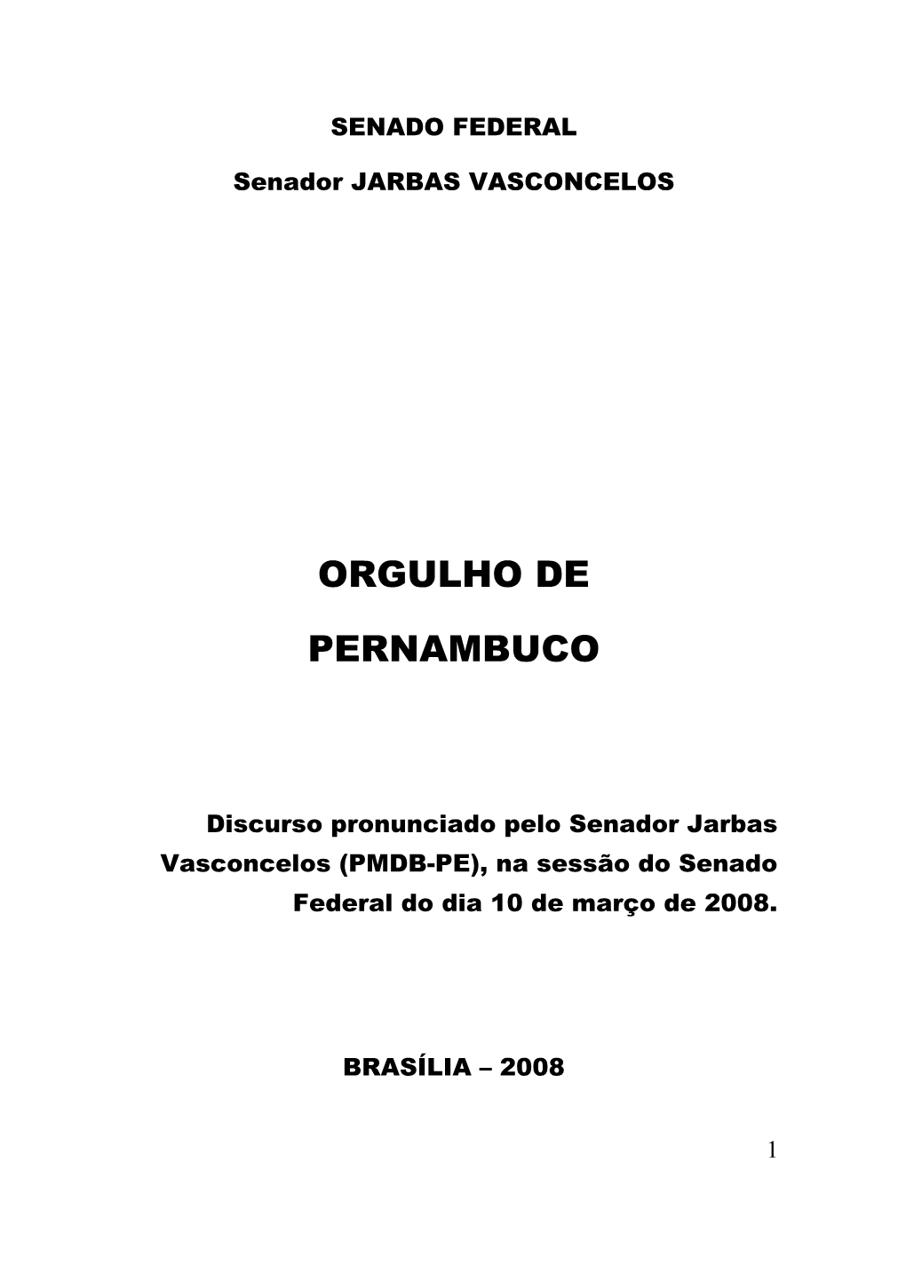 Orgulho De Pernambuco