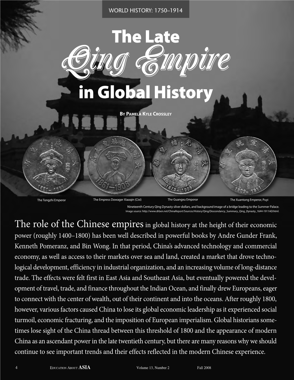 The Late Qing Empire in Global History
