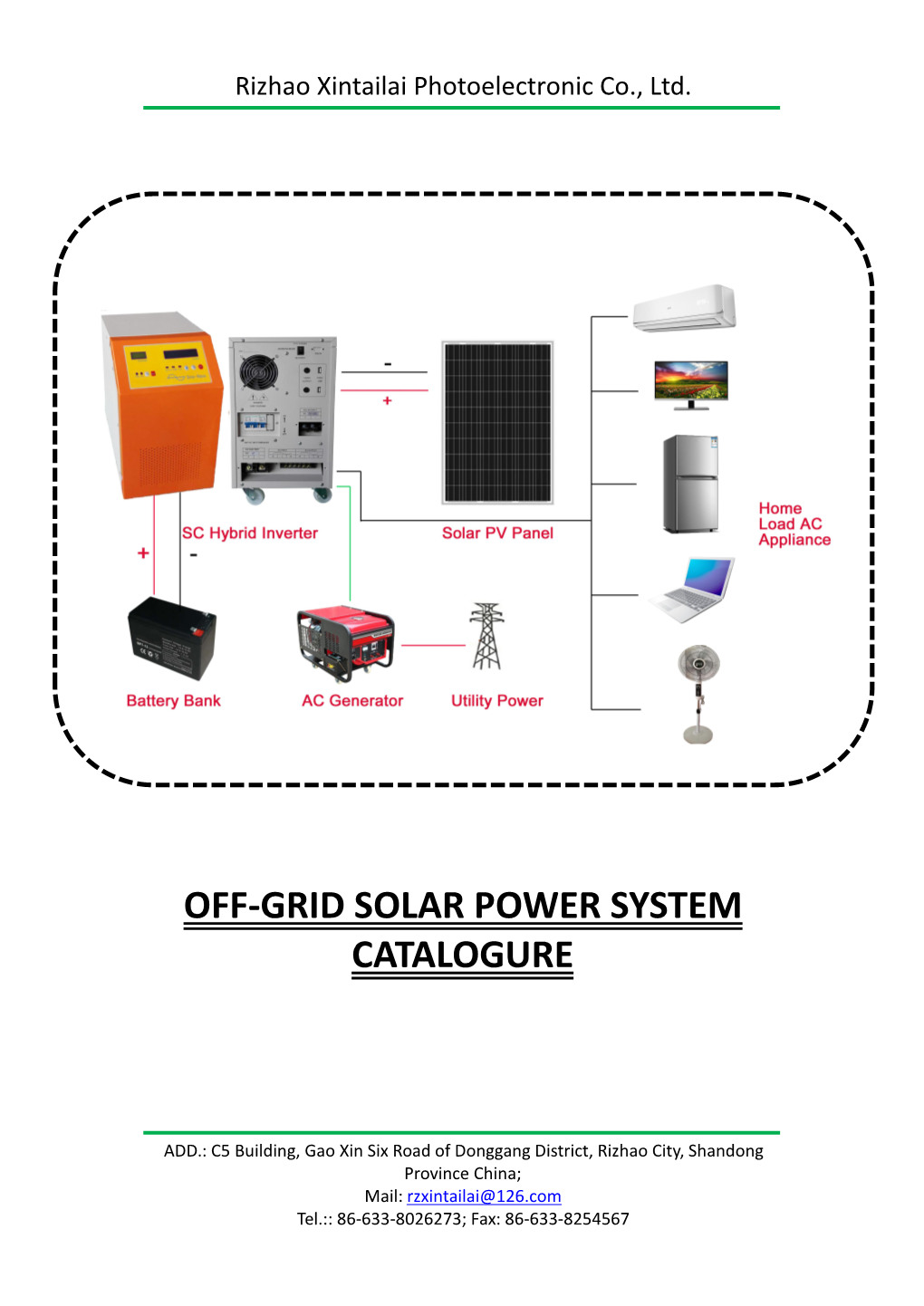 Off-Grid Solar Power System Catalogure