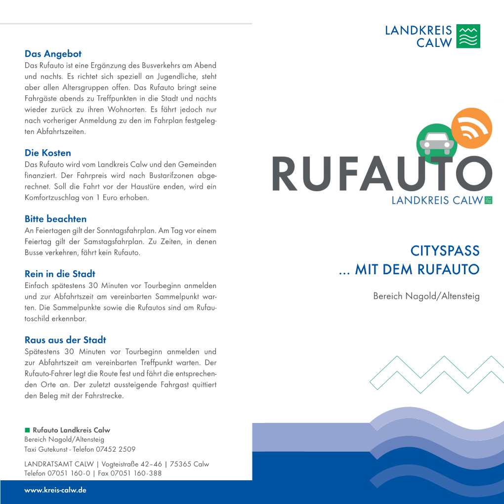 Flyer Rufauto Nagold