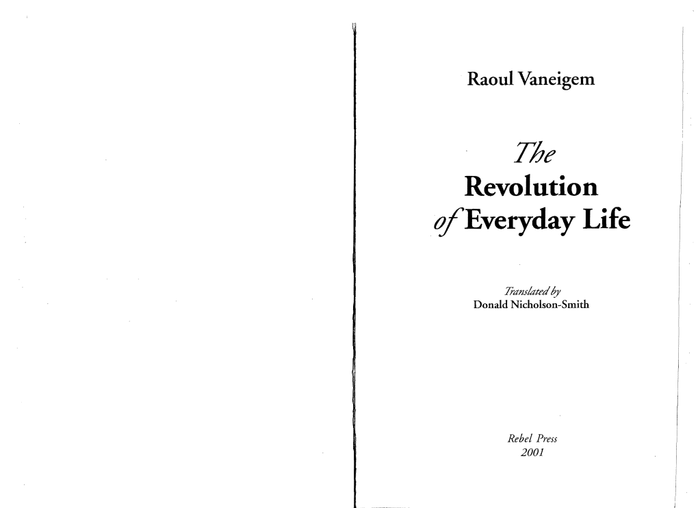 The Revolution A/Everyday Life
