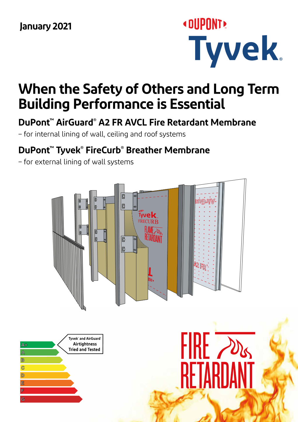 Dupont™ Airguard® A2 FR & Tyvek® Firecurb® Fire System Brochure