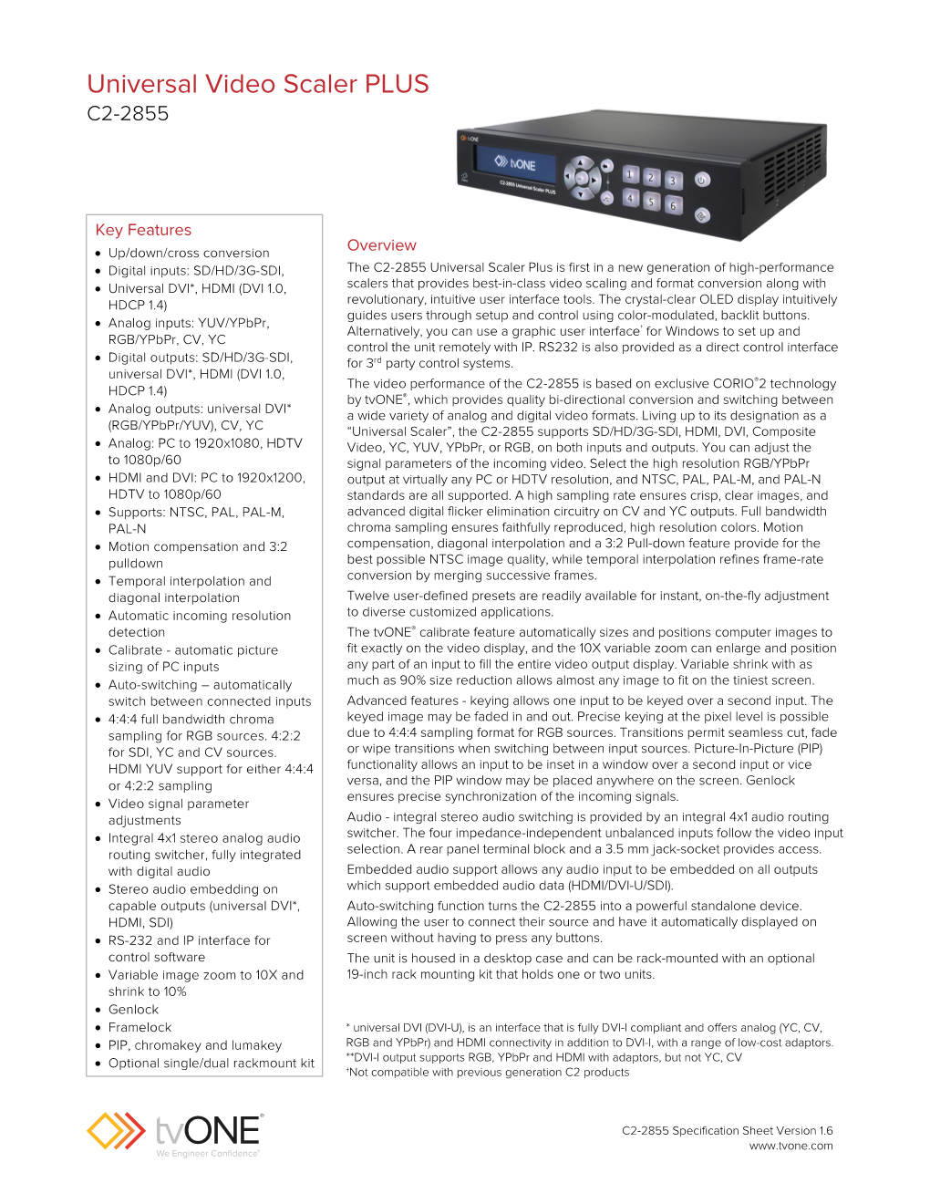 Universal Video Scaler PLUS C2-2855