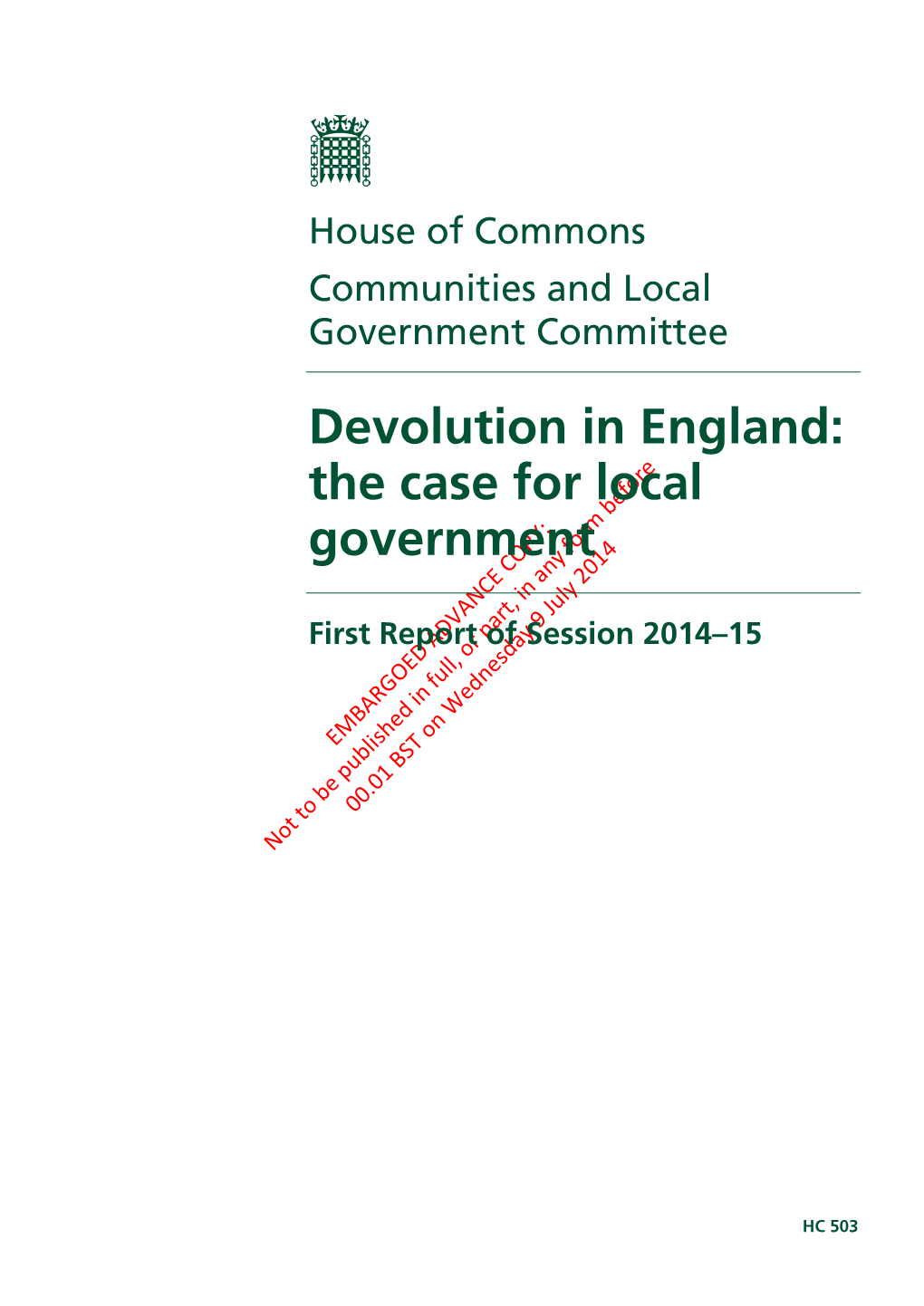 Devolution in England