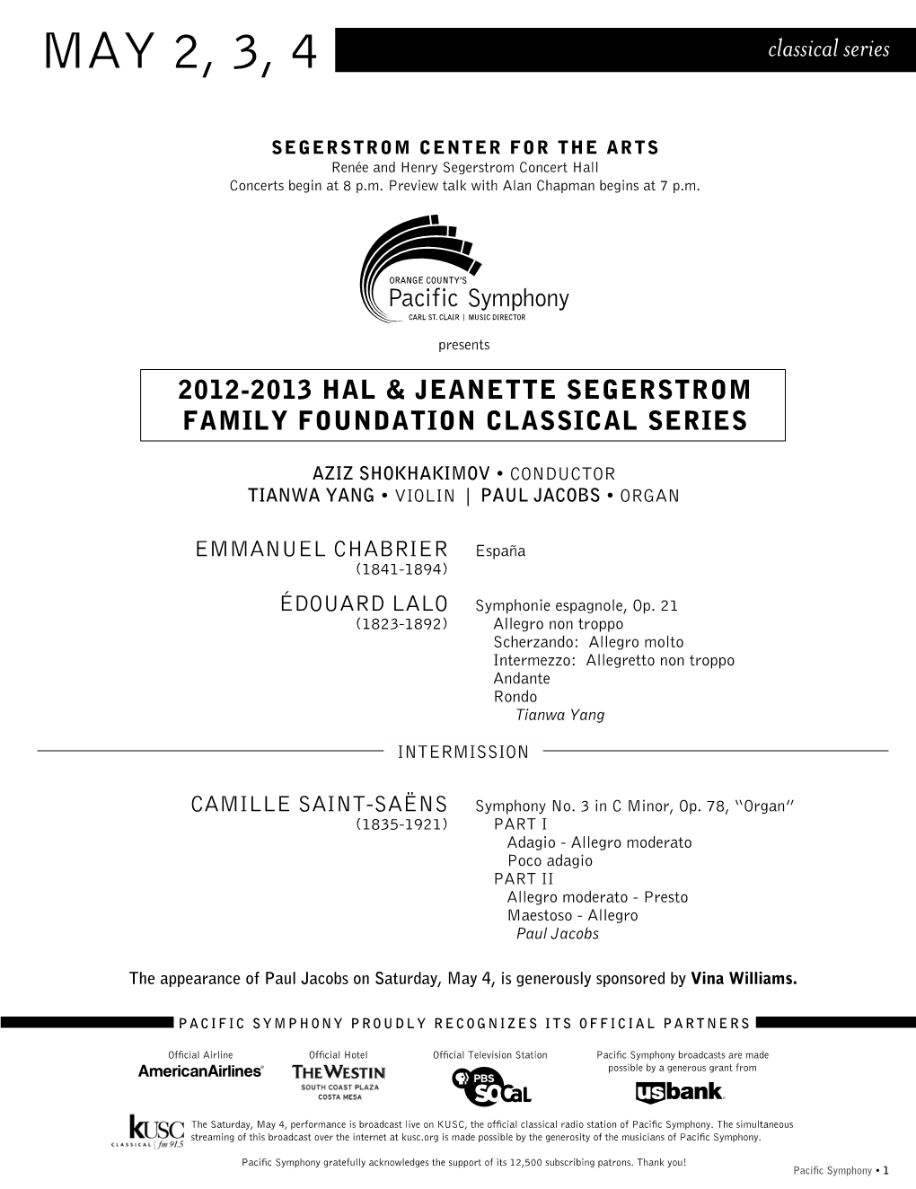 May 2, 3, 4 Classical Series