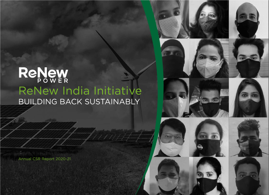 Renew India Initiative BUILDING BACK SUSTAINABLY