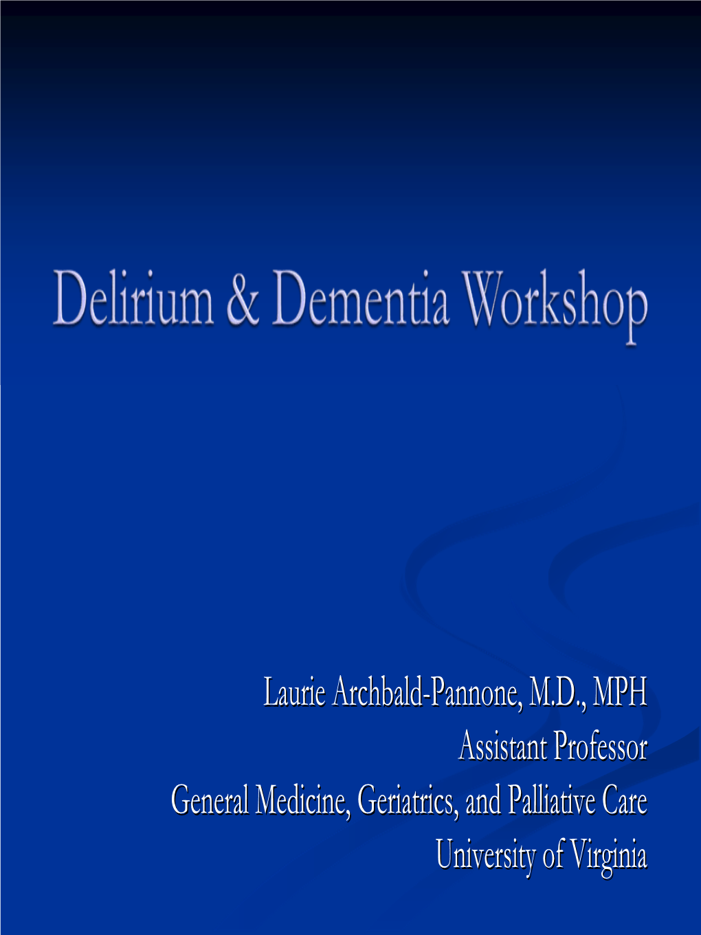 Delirium & Dementia (PDF)