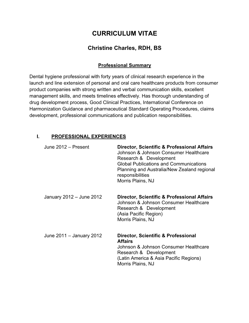 View Christine Charles' Full Biography