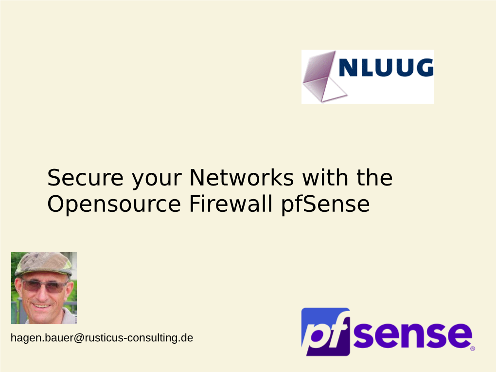 Secure Your Networks with the Opensource Firewall Pfsense