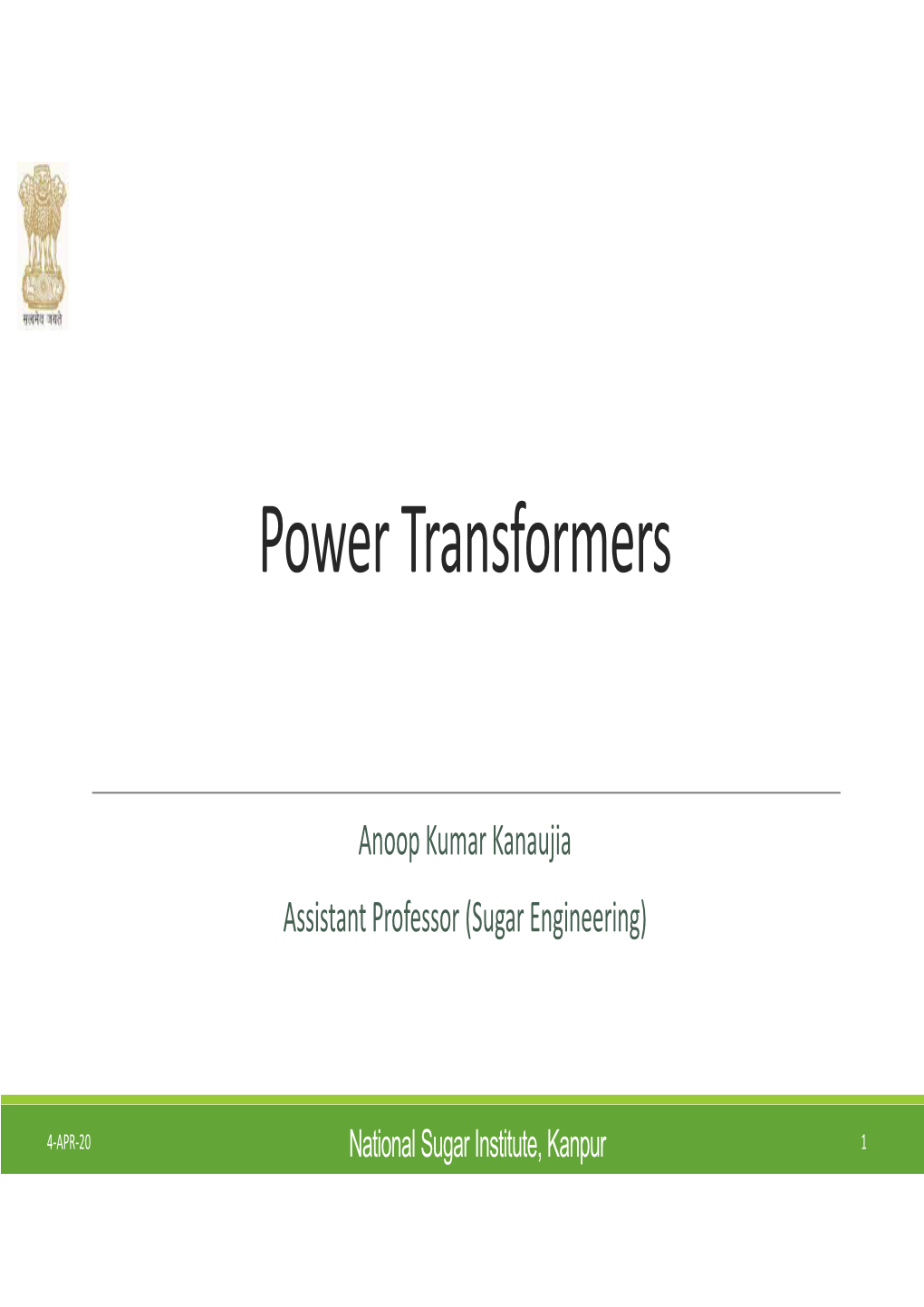 ANSI (ST)-I Year: Power Transformers