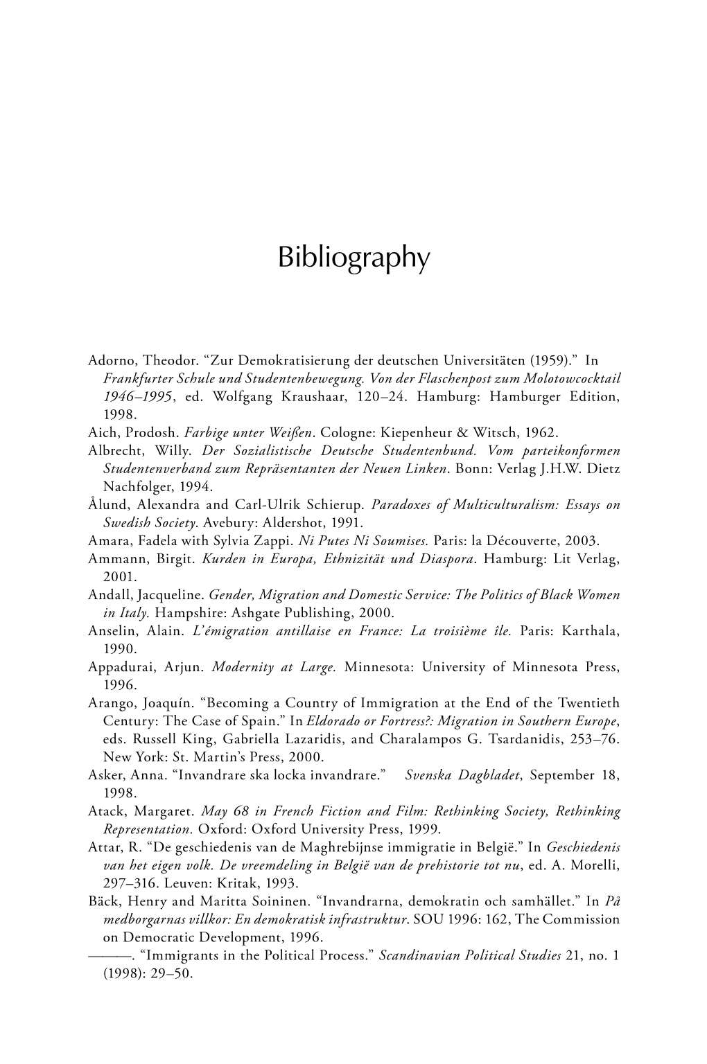 Bibliography