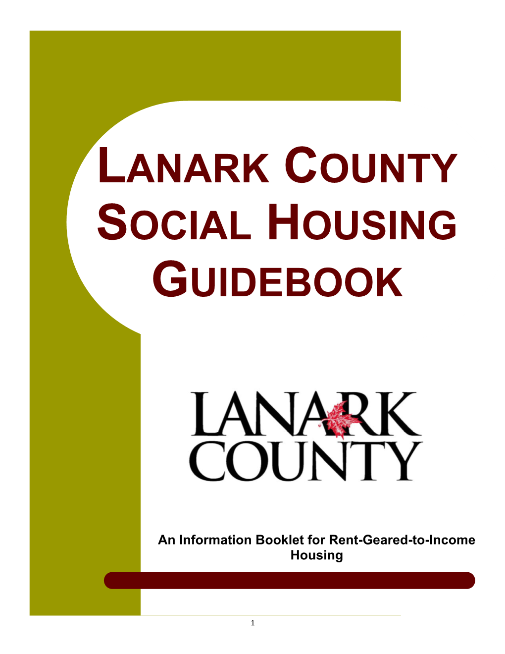 Lanark County Social Housing Guidebook