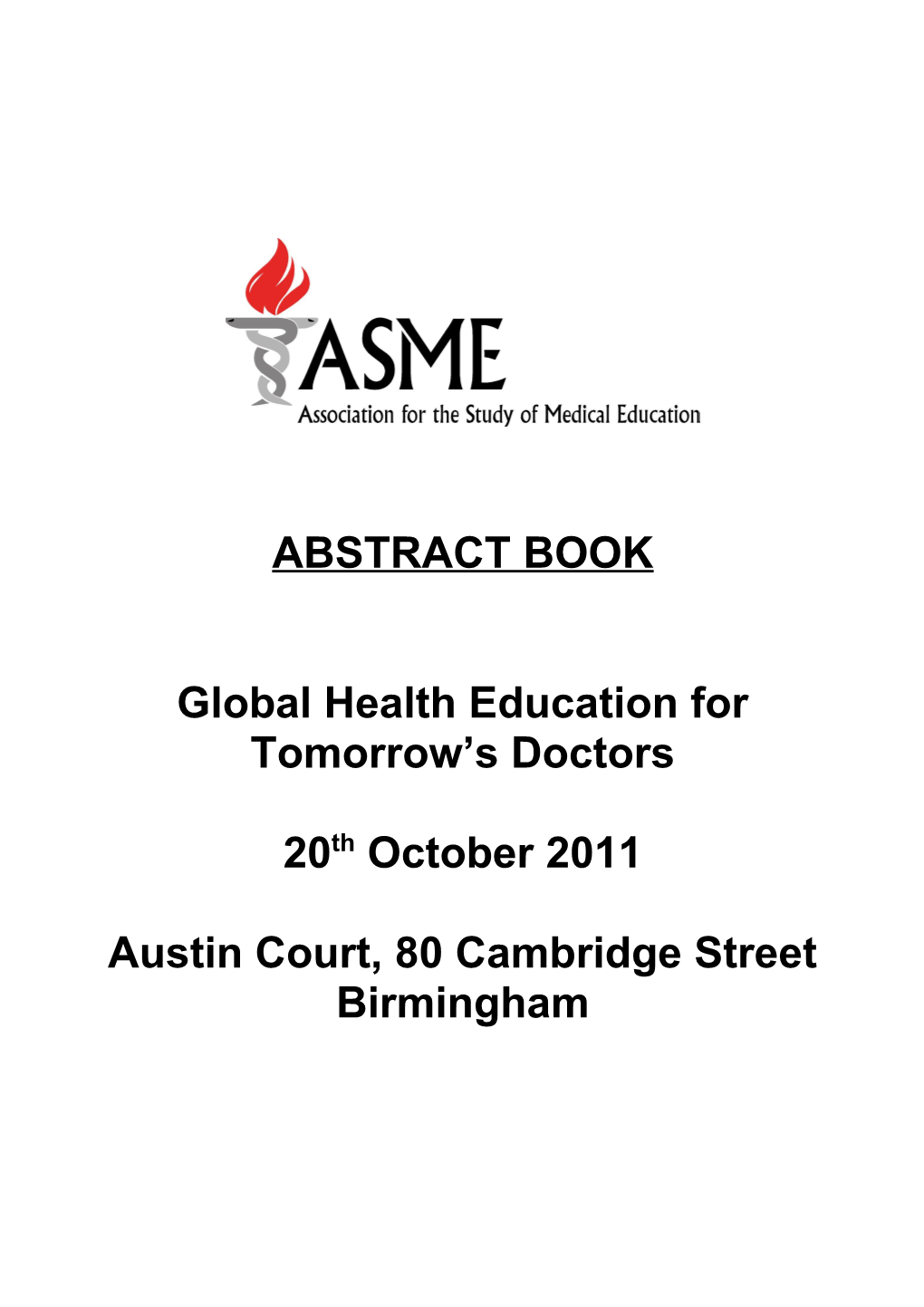 Global Health Education for Tomorrow S Doctors