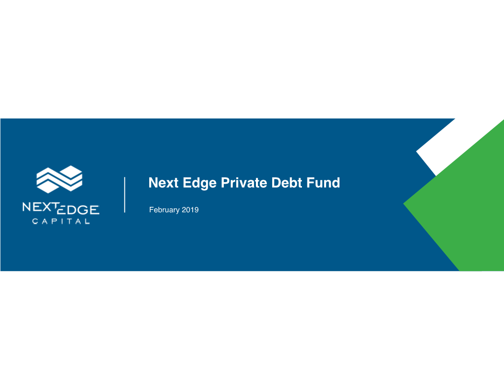 Next Edge Private Debt Fund