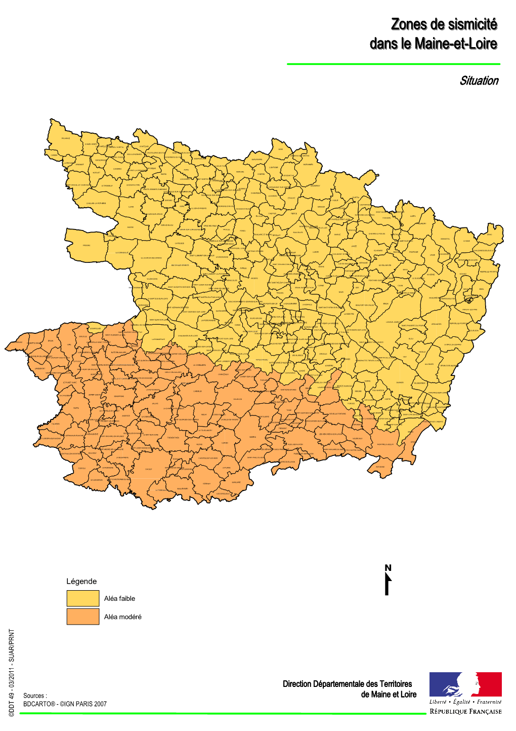 Carte Sismicité