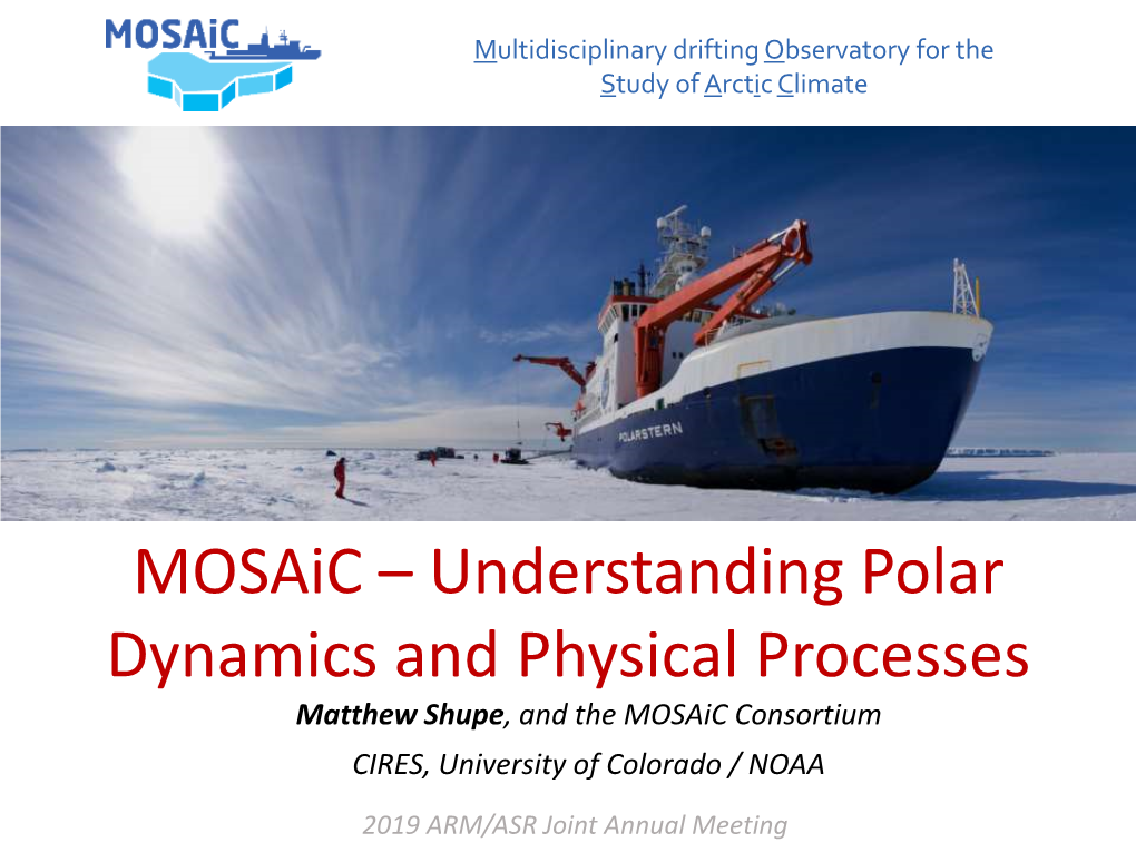 Linking Mosaic and ONR Polar Cyclones