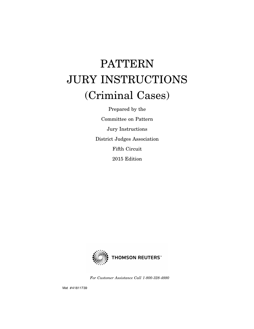 PATTERN JURY INSTRUCTIONS (Criminal Cases)