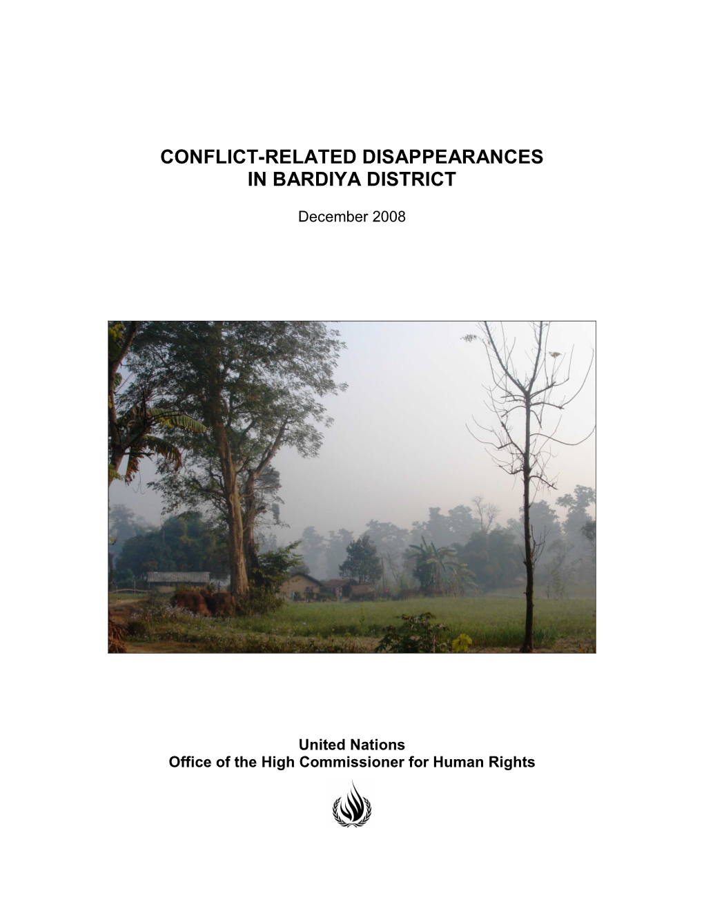 Conflict-Related Disappearances in Bardiya District