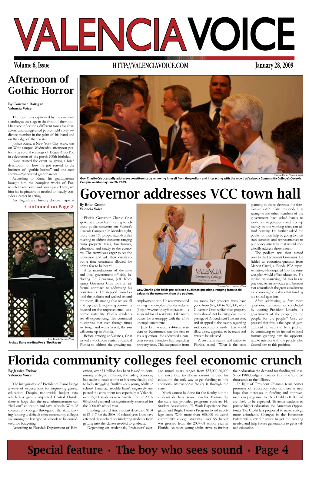 Governor Addresses VCC Town Hall