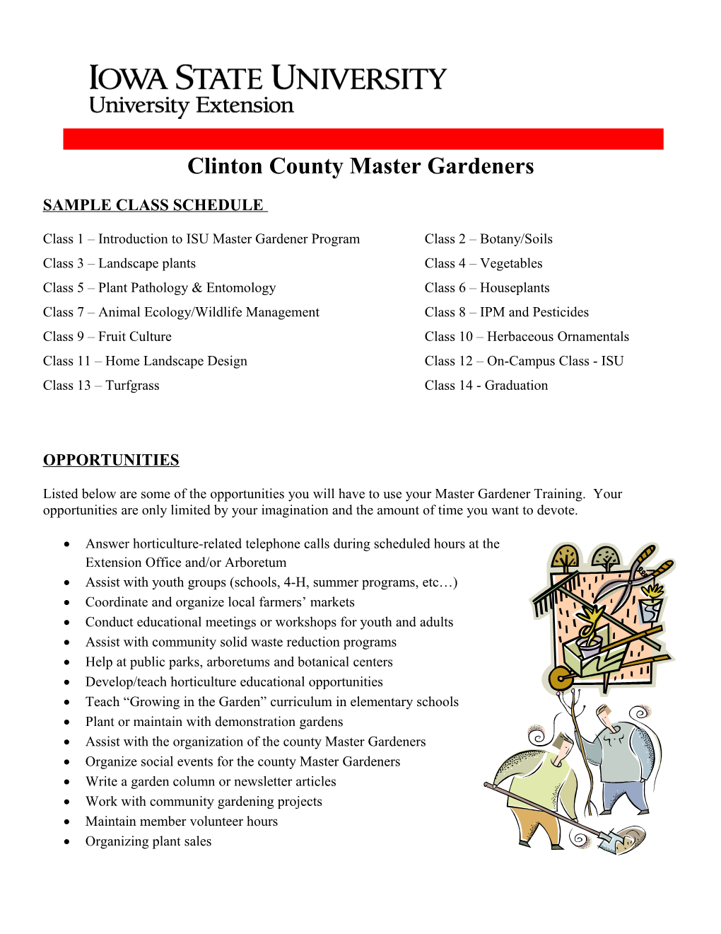 Clinton County Master Gardeners