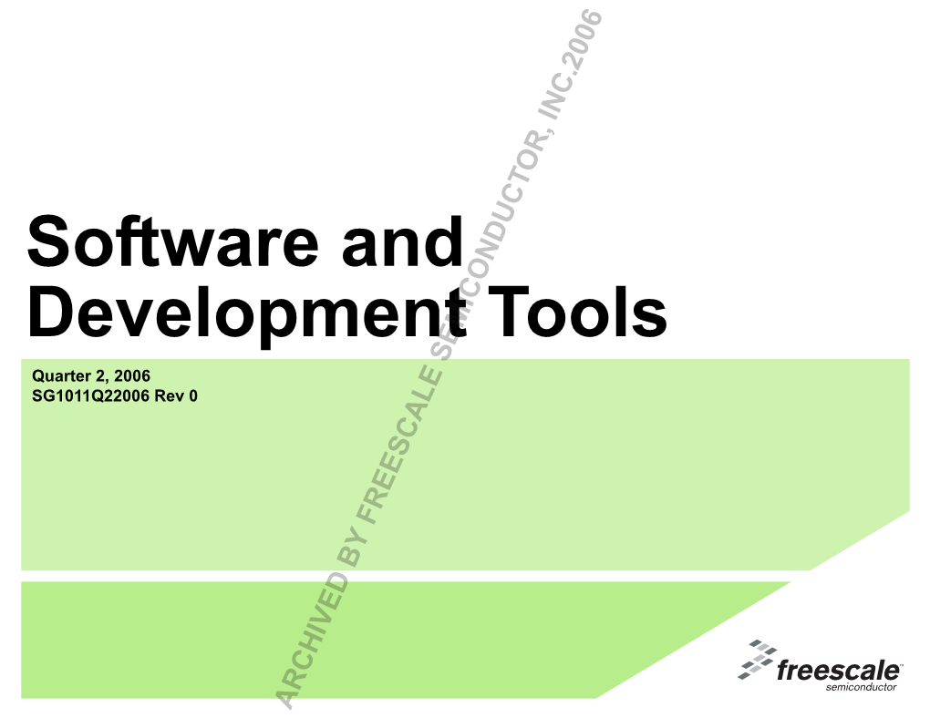Software and Development Tools