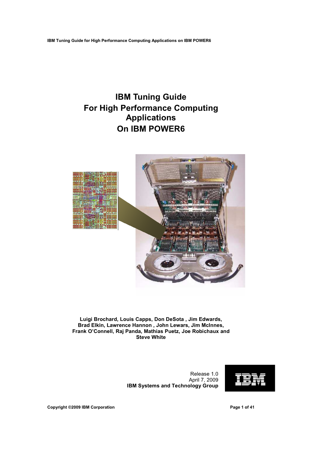 IBM Tuning Guide for High Performance Computing Applications on IBM POWER6