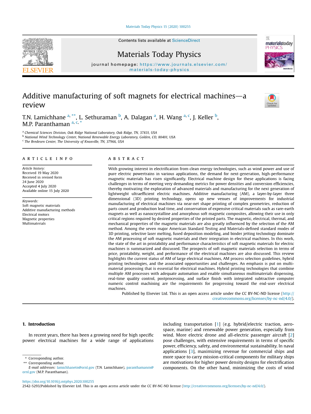 Additive Manufacturing of Soft Magnets for Electrical Machinesda Review