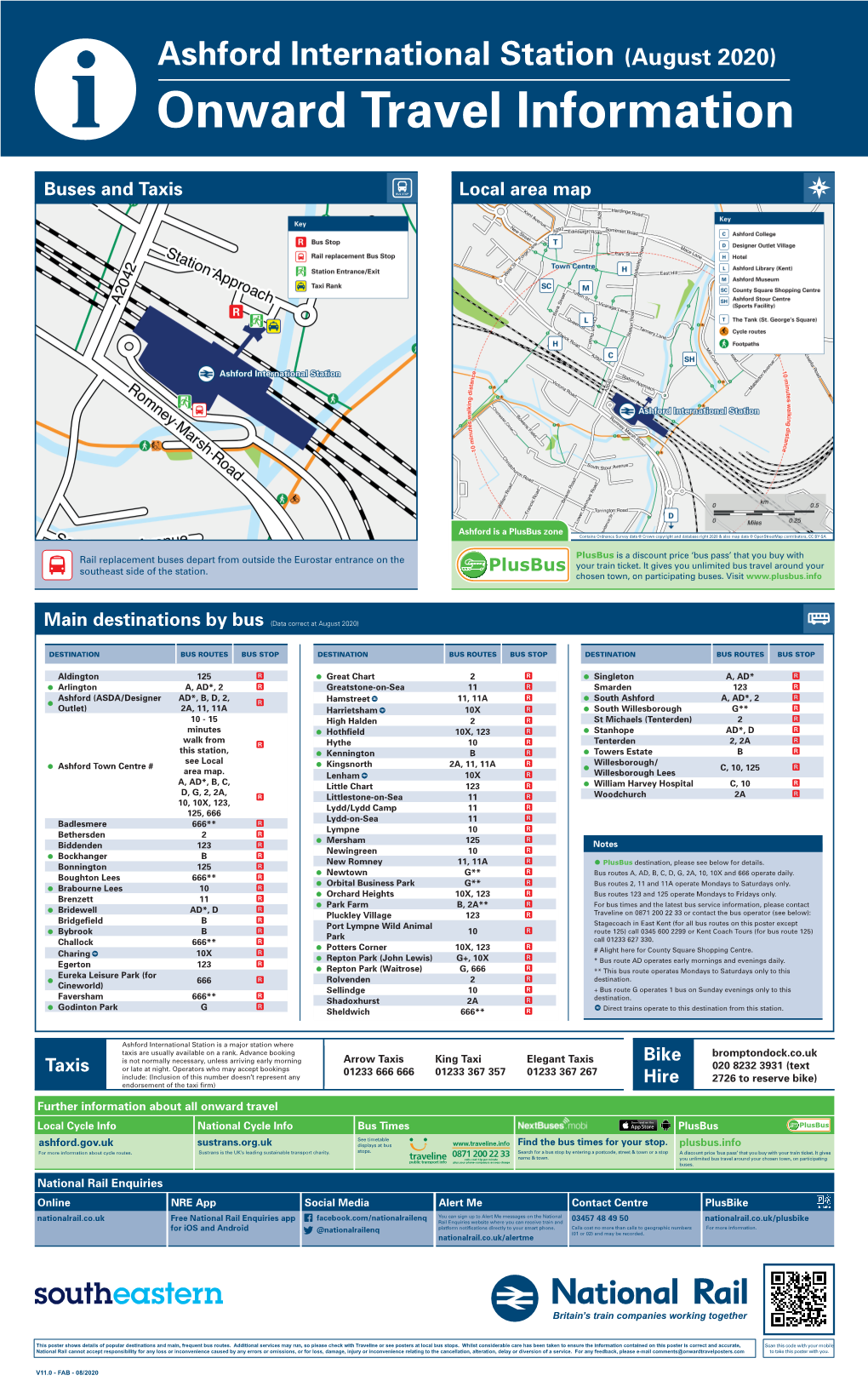 Destinations by Bus Buses and Taxis Local Area Map Taxis Bike Hire