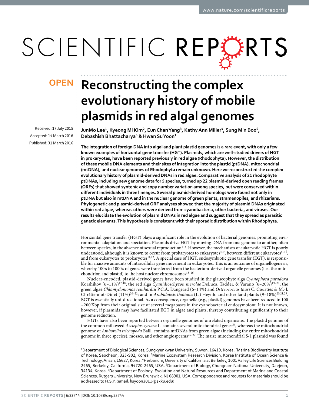 Reconstructing the Complex Evolutionary History of Mobile