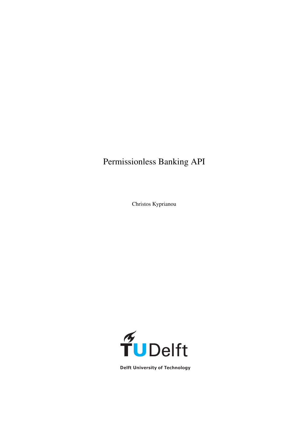 Permissionless Banking API