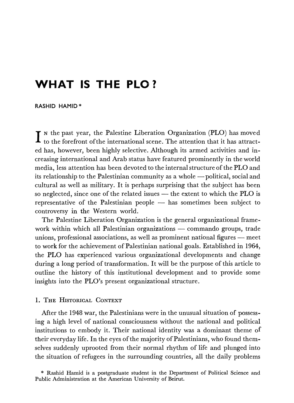 What Is the Plo?