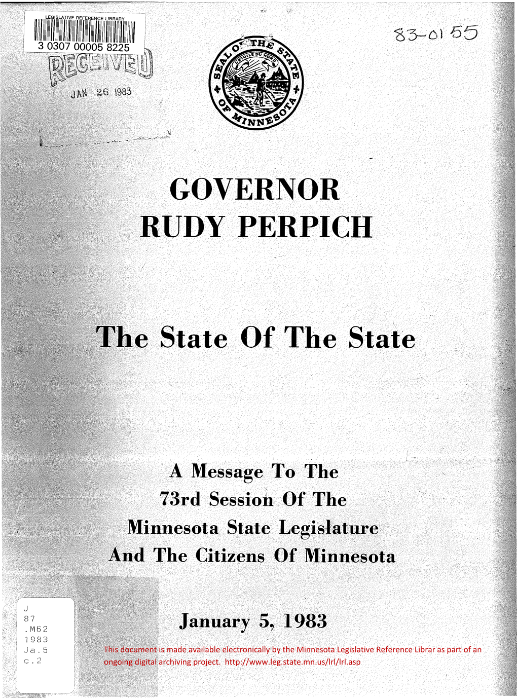 Governor Rudy Perpich