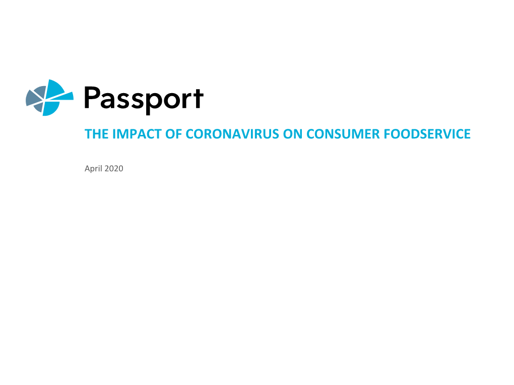 The Impact of Coronavirus on Consumer Foodservice