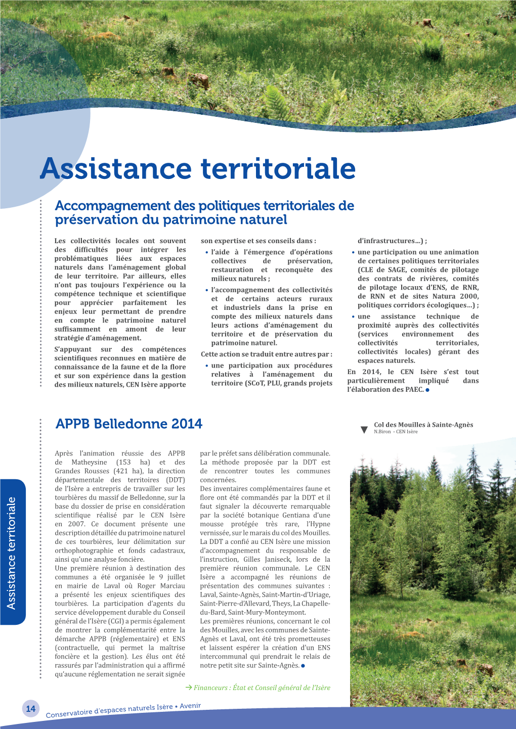 Assistance Territoriale Accompagnement Des Politiques Territoriales De Préservation Du Patrimoine Naturel