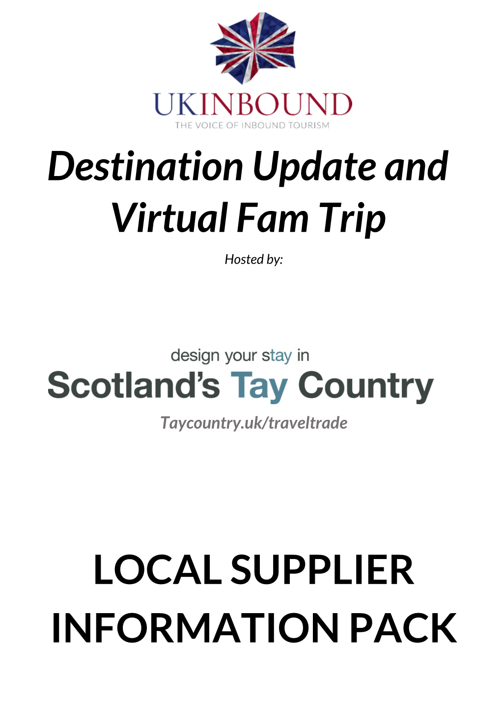 Destination Update and Virtual Fam Trip LOCAL SUPPLIER