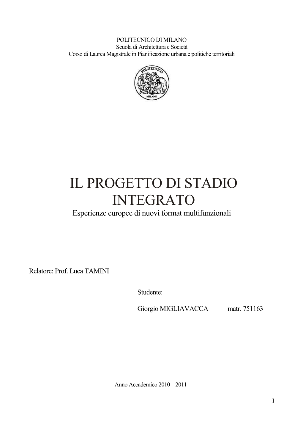 IL PROGETTO DI STADIO INTEGRATO Esperienze Europee Di Nuovi Format Multifunzionali