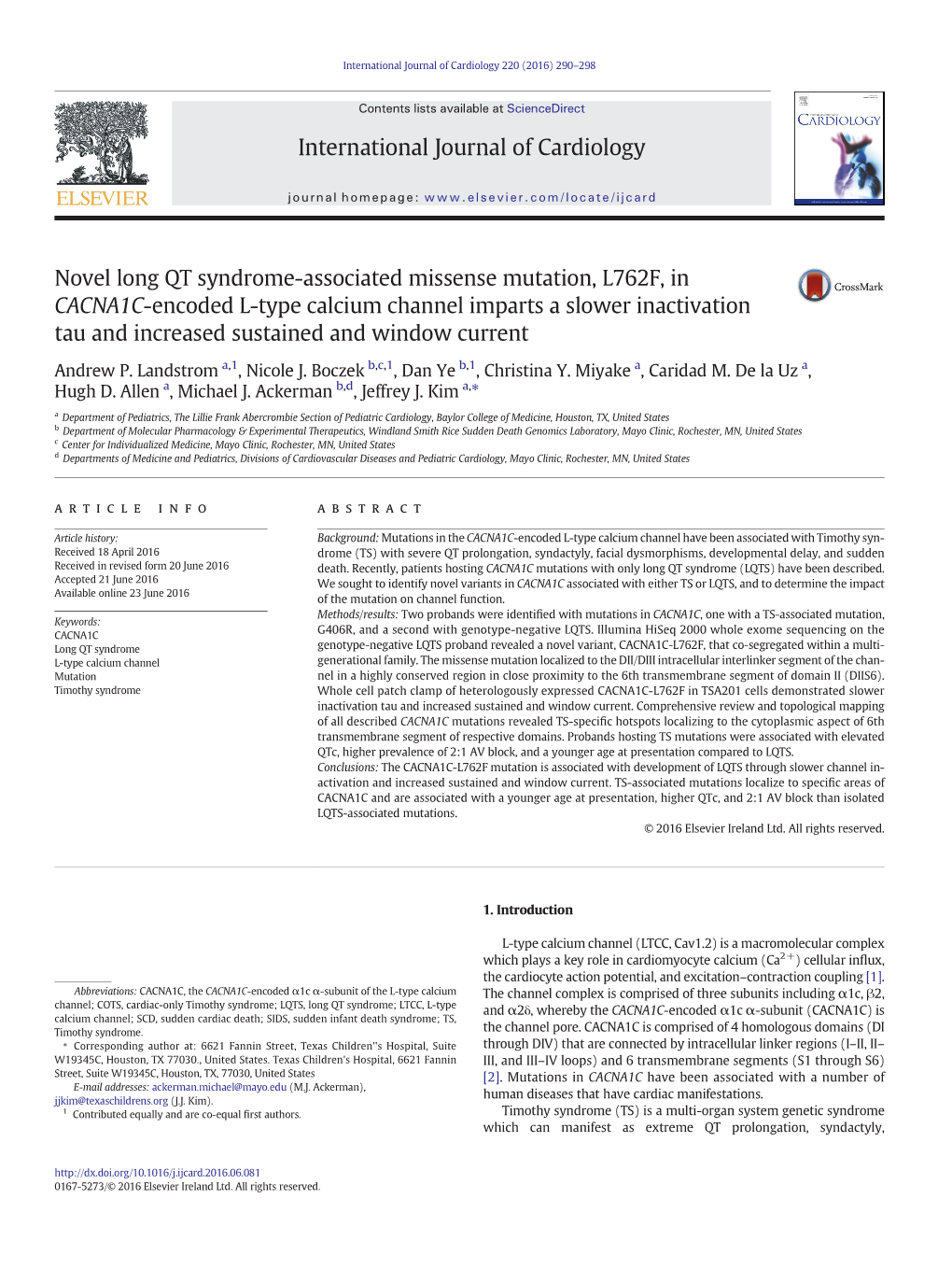 CACNA1C in LQTS Manuscript.Pdf