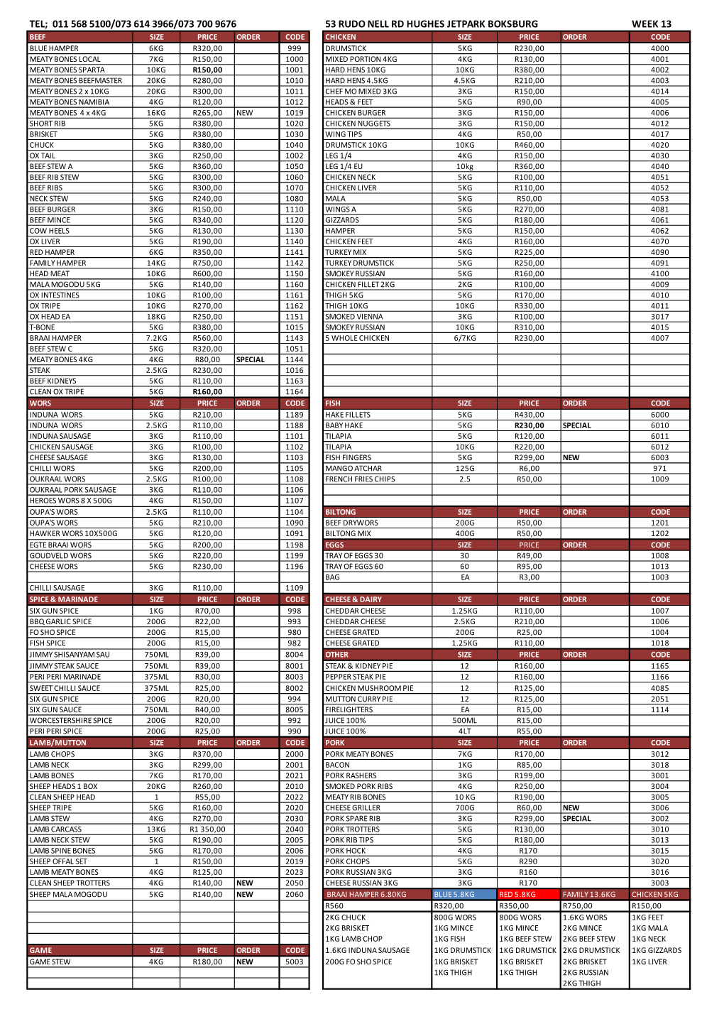 Bmt Pricelist