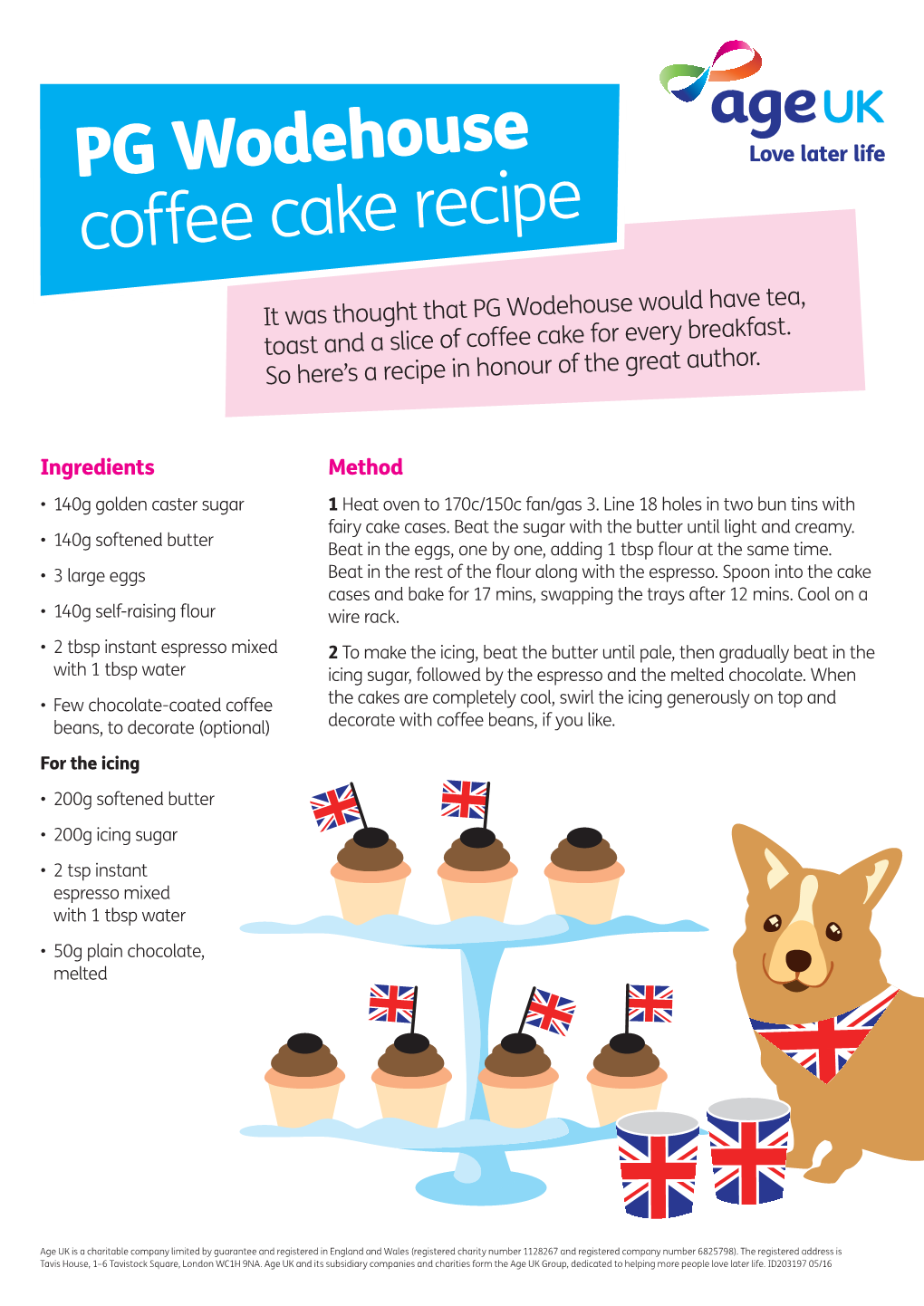 PG Wodehouse Coffee Cake Recipe