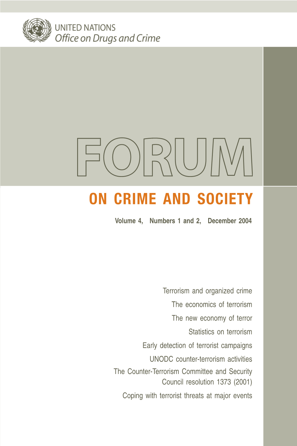 Forum on Crime and Society