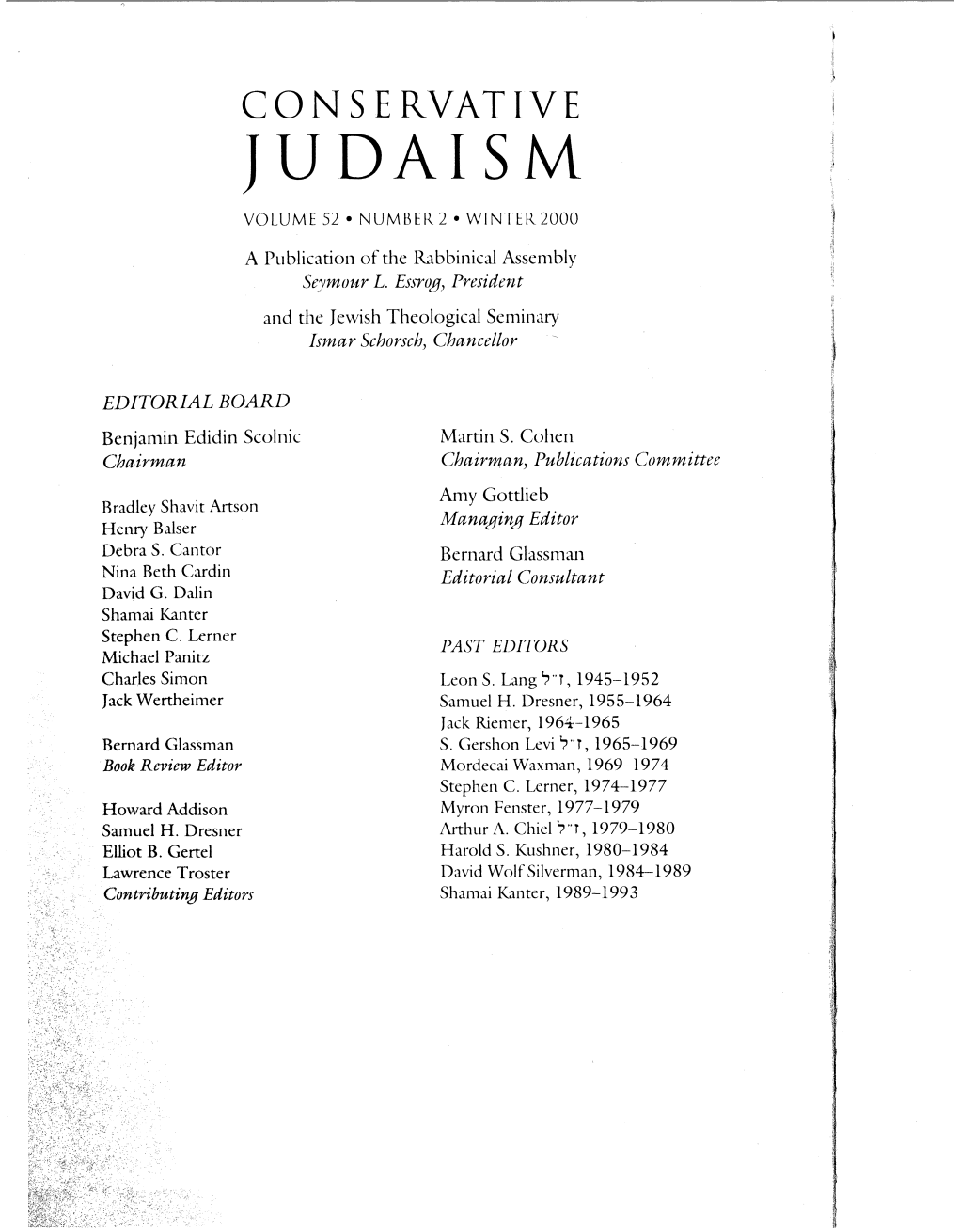 Conservative Judaism