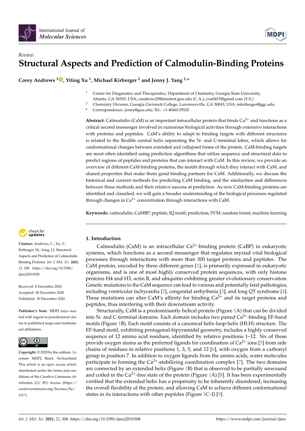 Structural Aspects and Prediction of Calmodulin-Binding Proteins